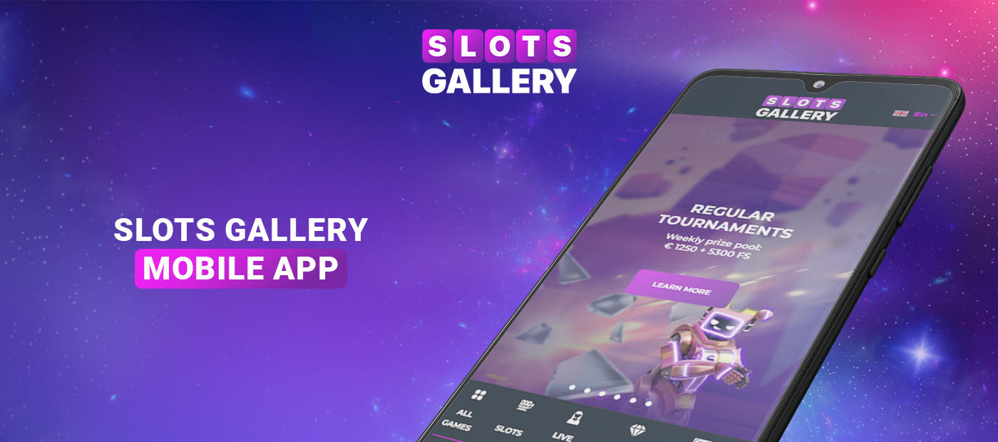 Slots Gallery online casino mobile app for Android and iOS
