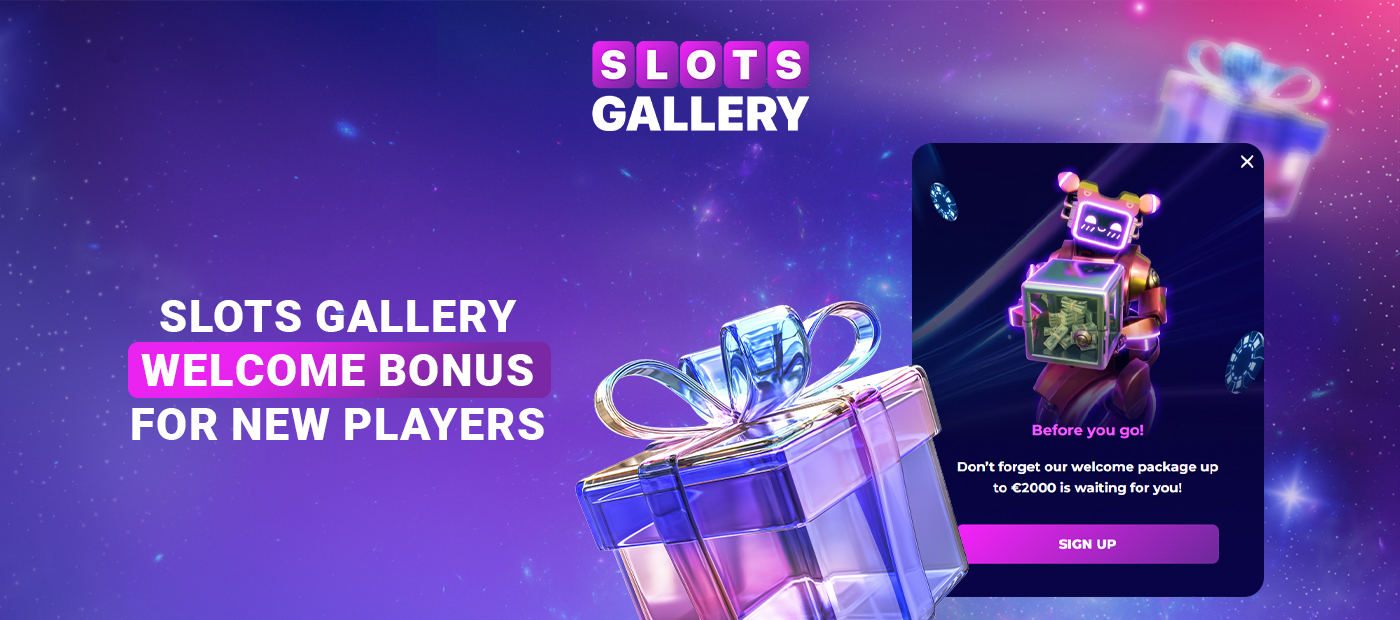 Welcome bonus from online casinoSlots Gallery Australia
